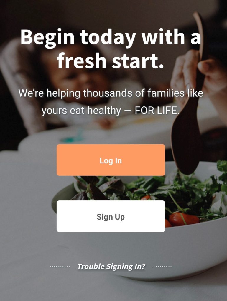 wichealth.org home page with Log In and Sign Up buttons